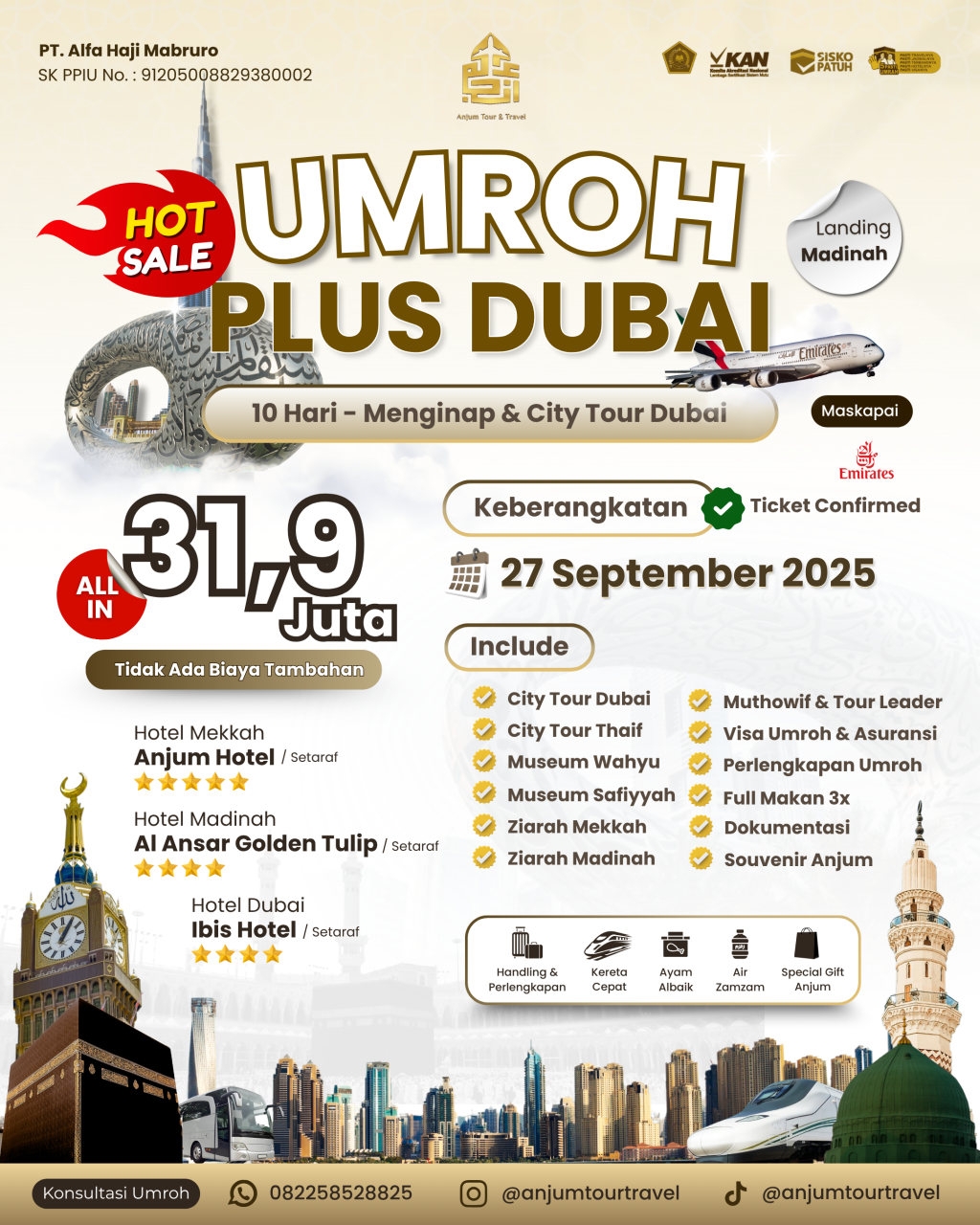 Jadwal Paket Umroh Anjum 2025-2